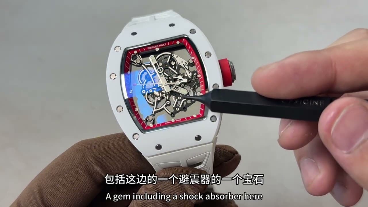 RM 055 White Ceramic 'China Red' Edition